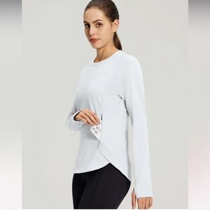 NWT Baleaf Women's Pullover White Long Sleeve Size Small